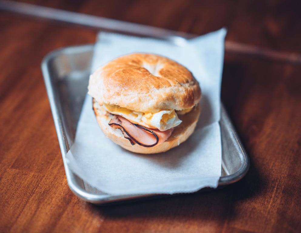 Ham Egg & Cheese Bagel