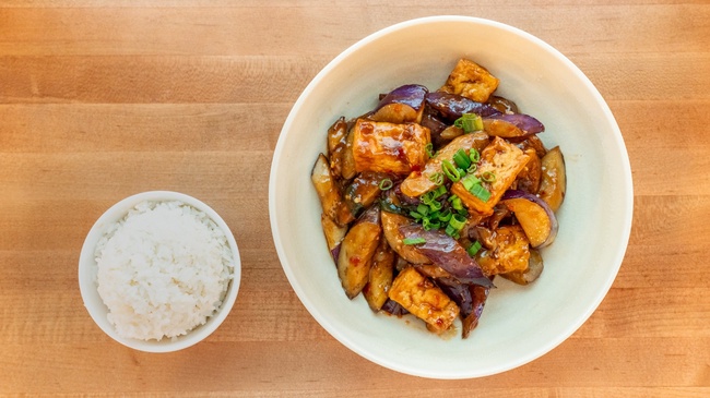 Tofu w. Eggplant