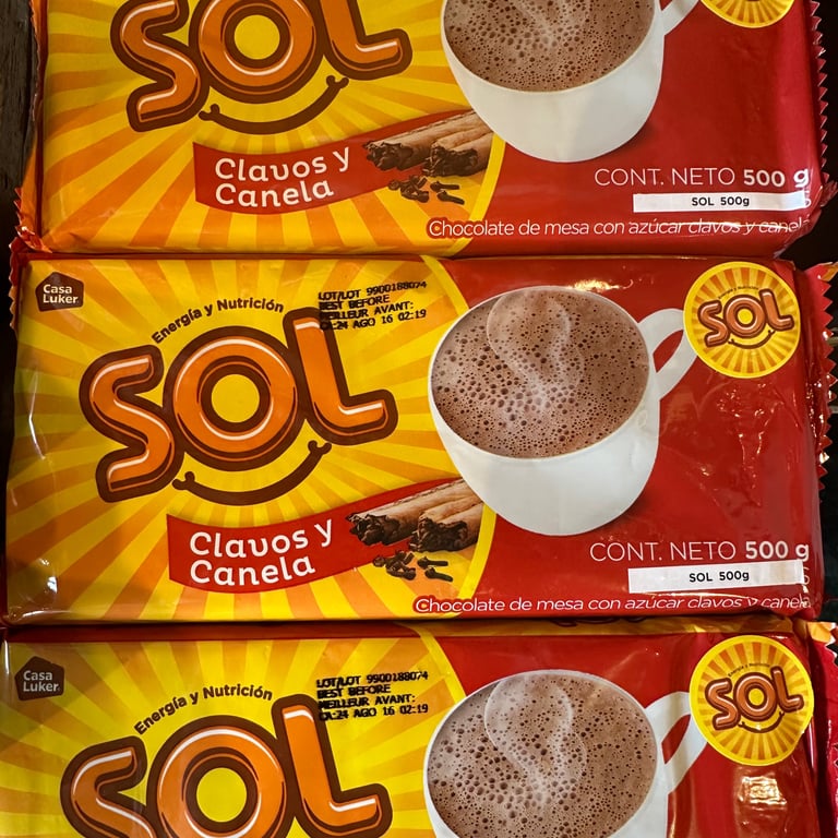 Sol Chocolate (Cinnamon and Cloves)