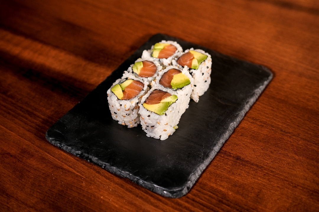 Salmon with Avocado Roll