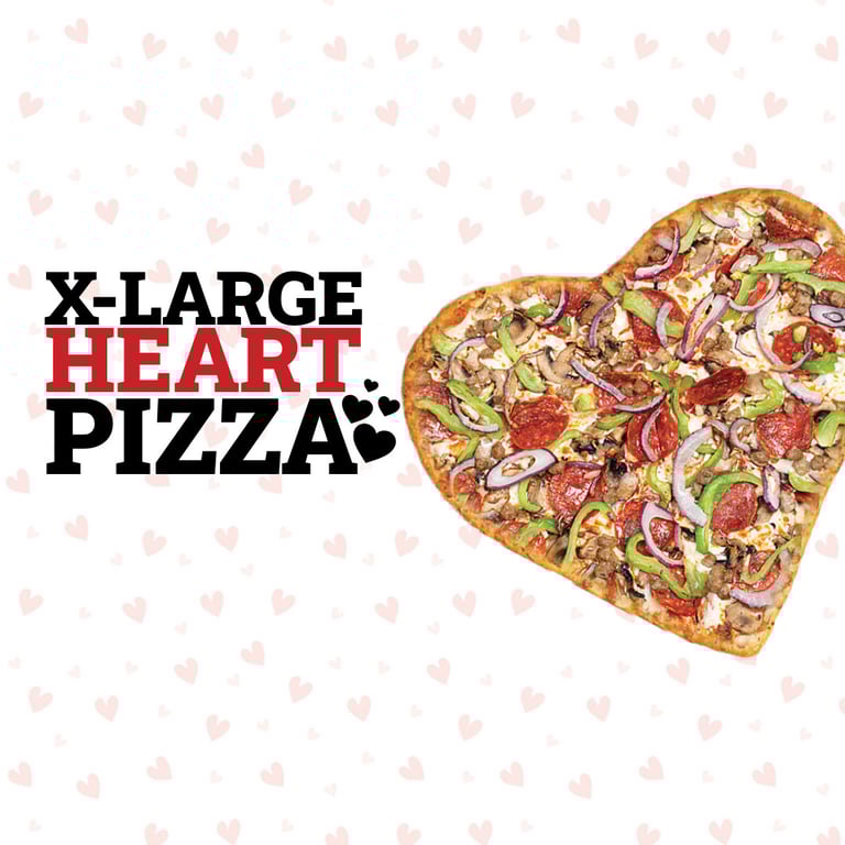 XL HEART PIZZA