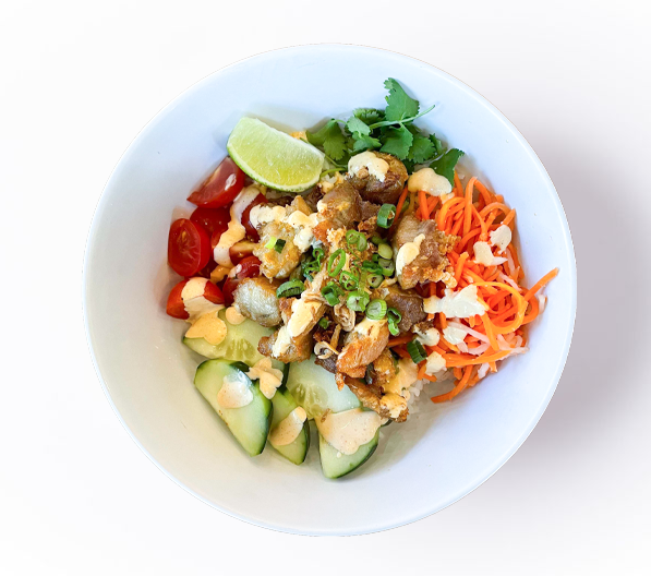 crispy ginger-chicken bowl