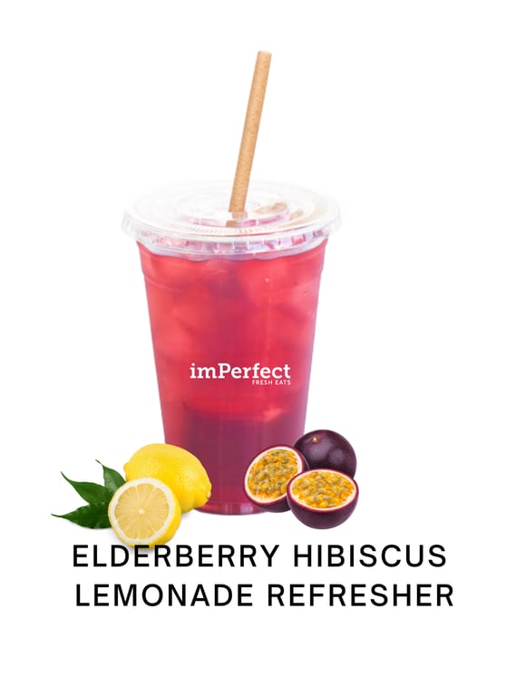 Elderberry Hibiscus Lemonade Refresher