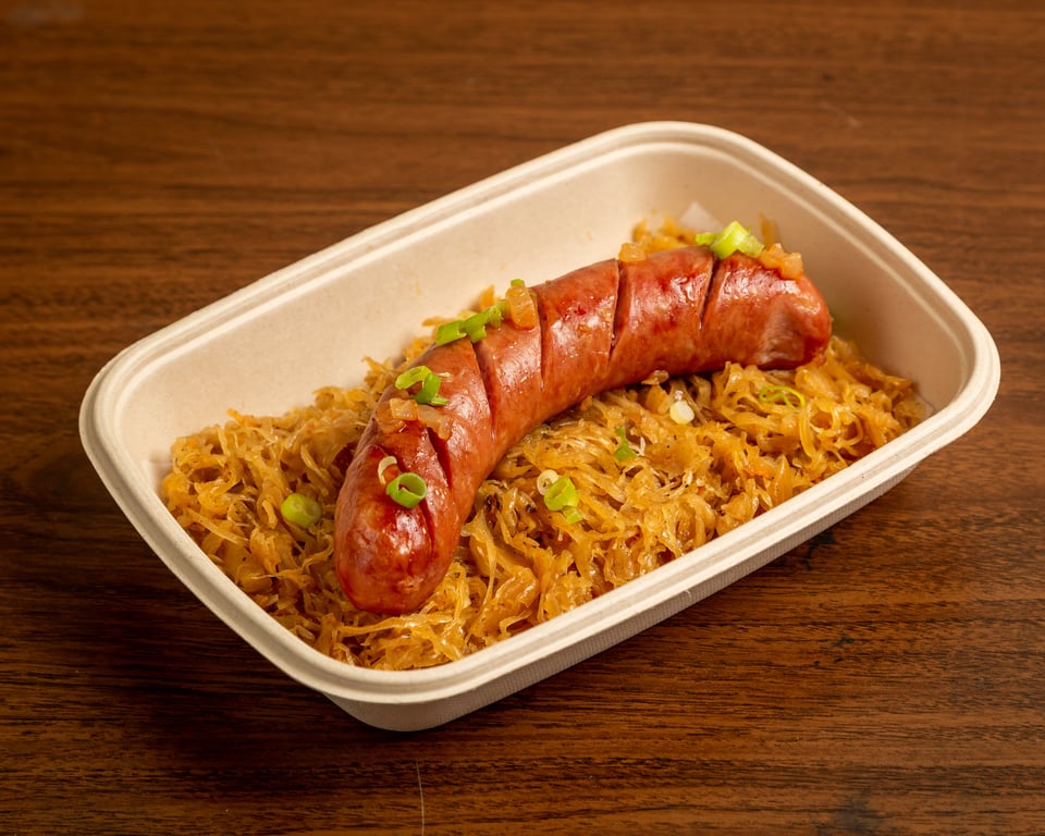 Sausage (1 ps) with Sauerkraut