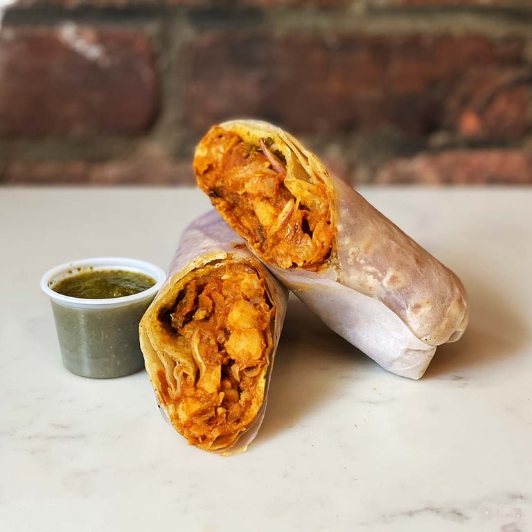 Vegan Channa Kathi Roll