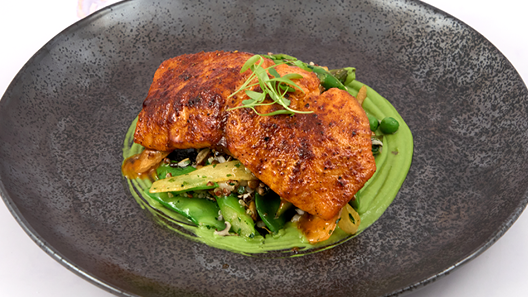 Sugar & Spice Cedar Roasted Salmon
