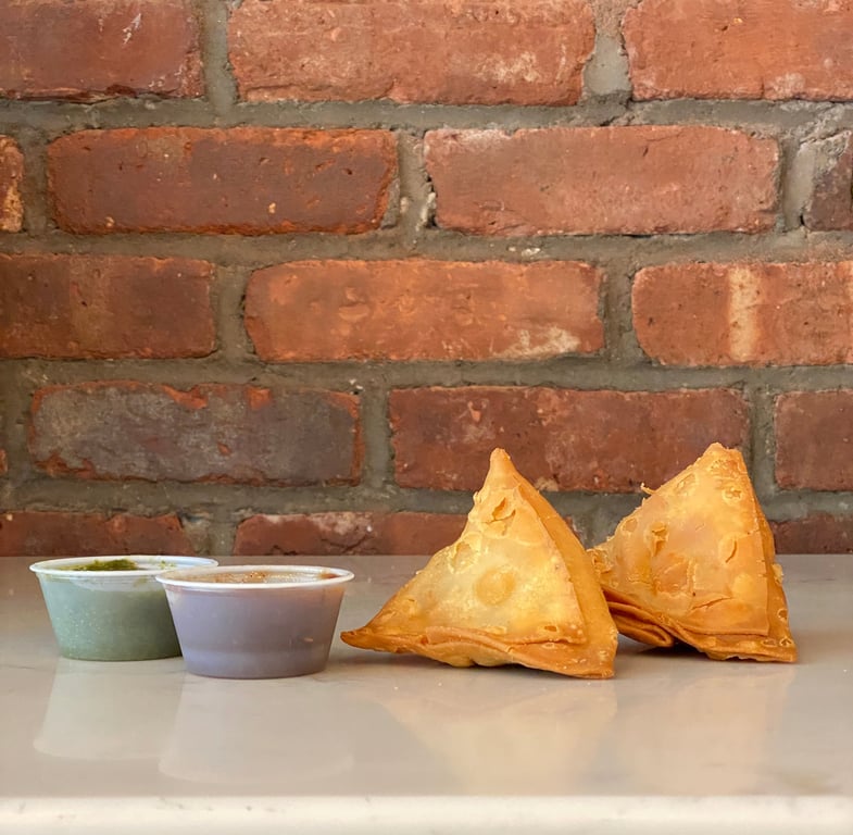 Two Vegan Samosas