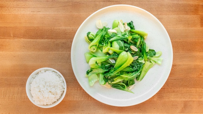 Wok Stir Fry Baby Bok Choy (Gluten Free)