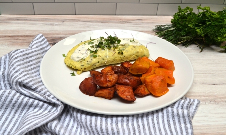 Mushroom & Chevre Omelette