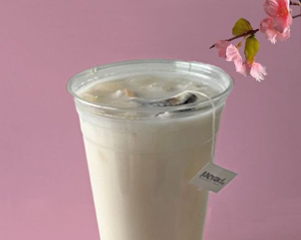 Iced Cherry Blossom Tea Latte