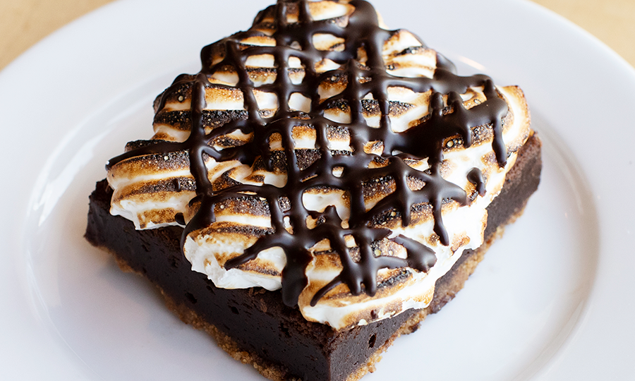 s'more brownie