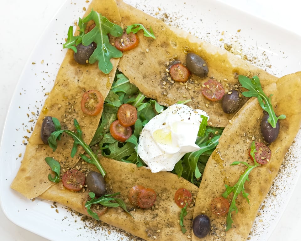 Labneh Crepe (Strained yogurt)