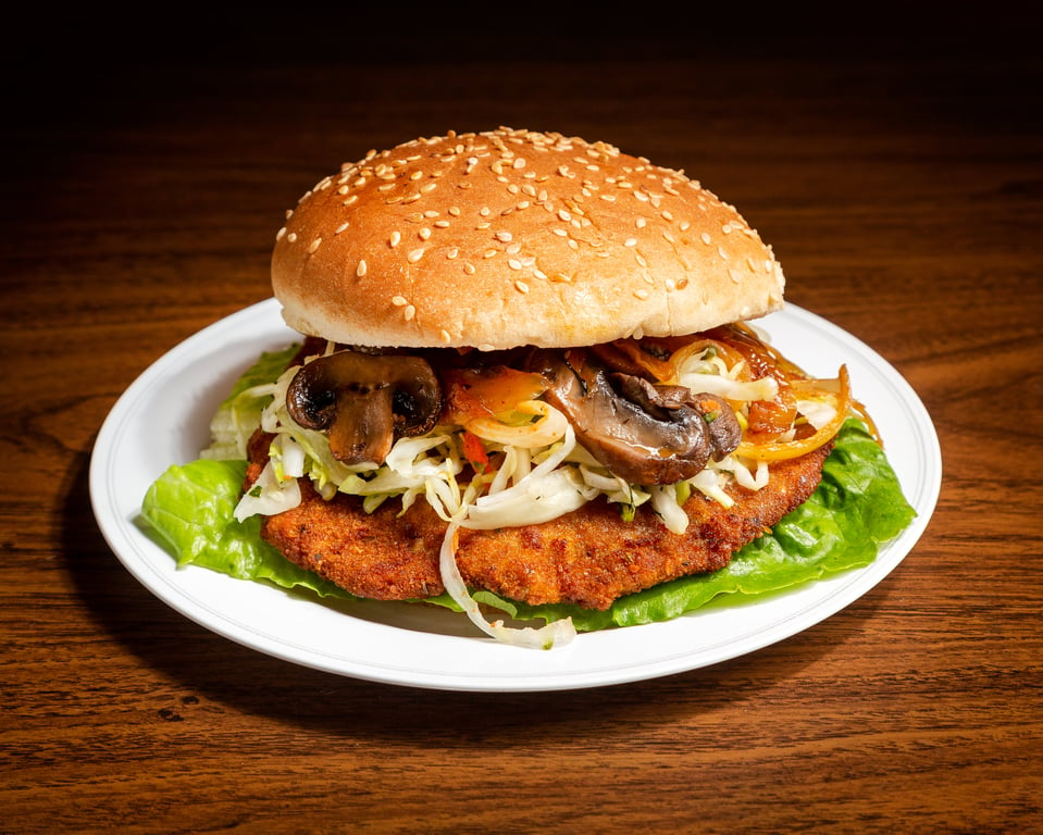 Heavenly Pork Schnitzel Sandwich