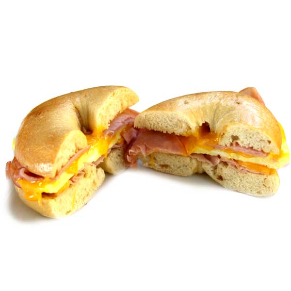 Ham, Egg and Cheese Bagel