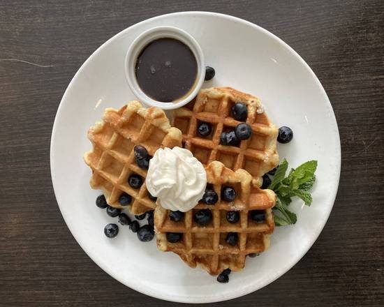 Blueberry Waffles ( 2 piece )