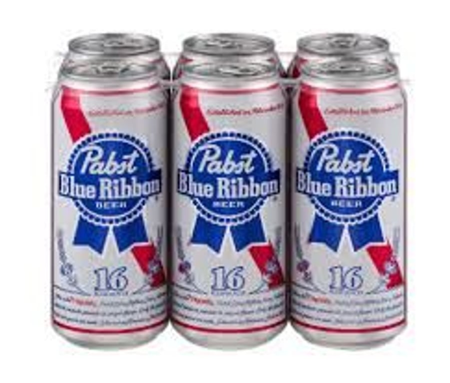 Pabst Blue Ribbon 6 pack can