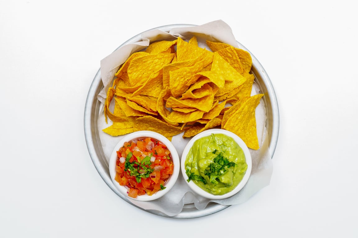 Chips, pico, & guacamole