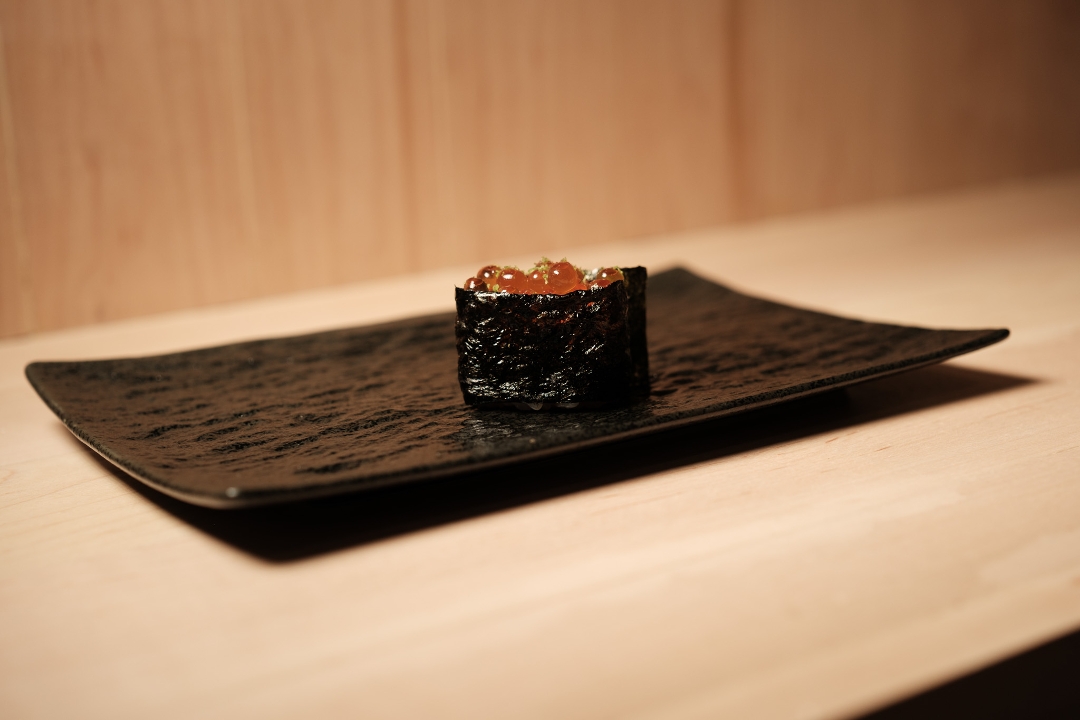 Ikura (Marinated Salmon Roe) - Nigiri