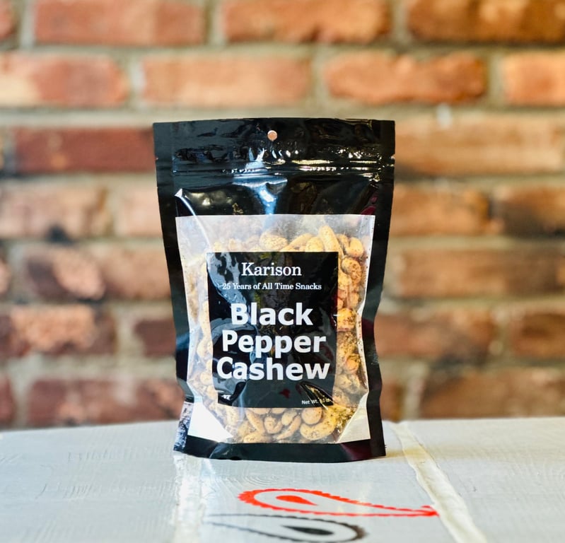 Black Pepper Cashews by Karison Foods