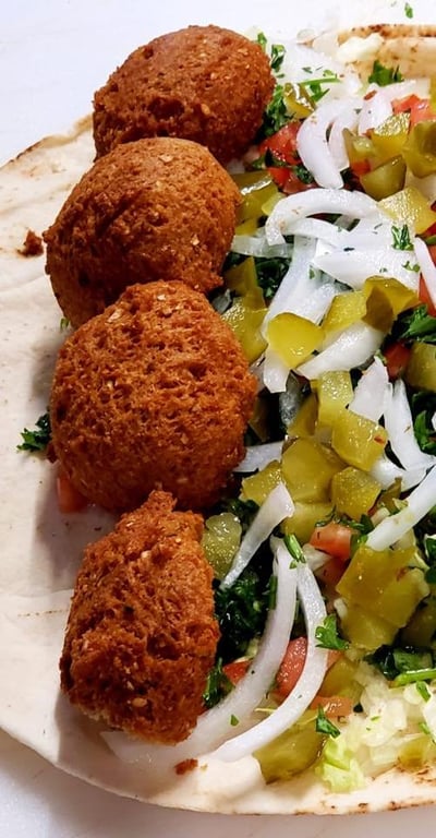 Falafel Gyro on Pita