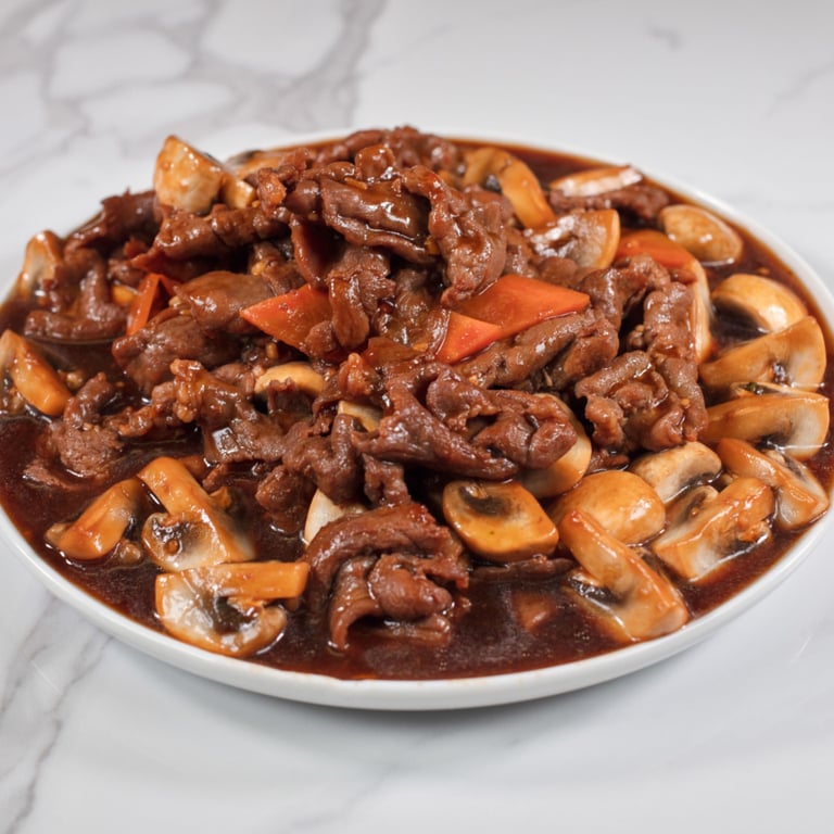 66. Beef with Mushrooms 蘑菇牛