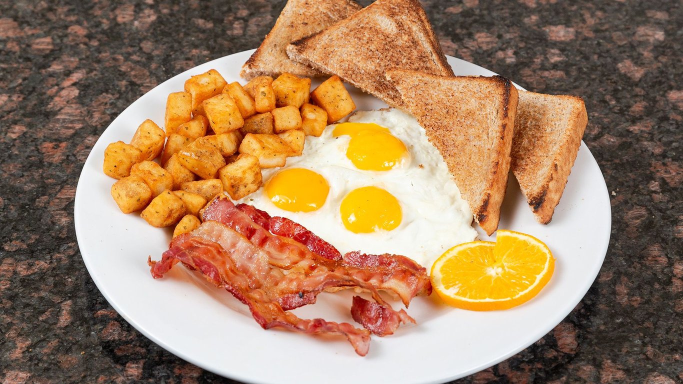 Three Egg Breakfast with choice of Protein