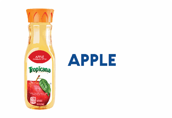 Tropicana Apple Bottle