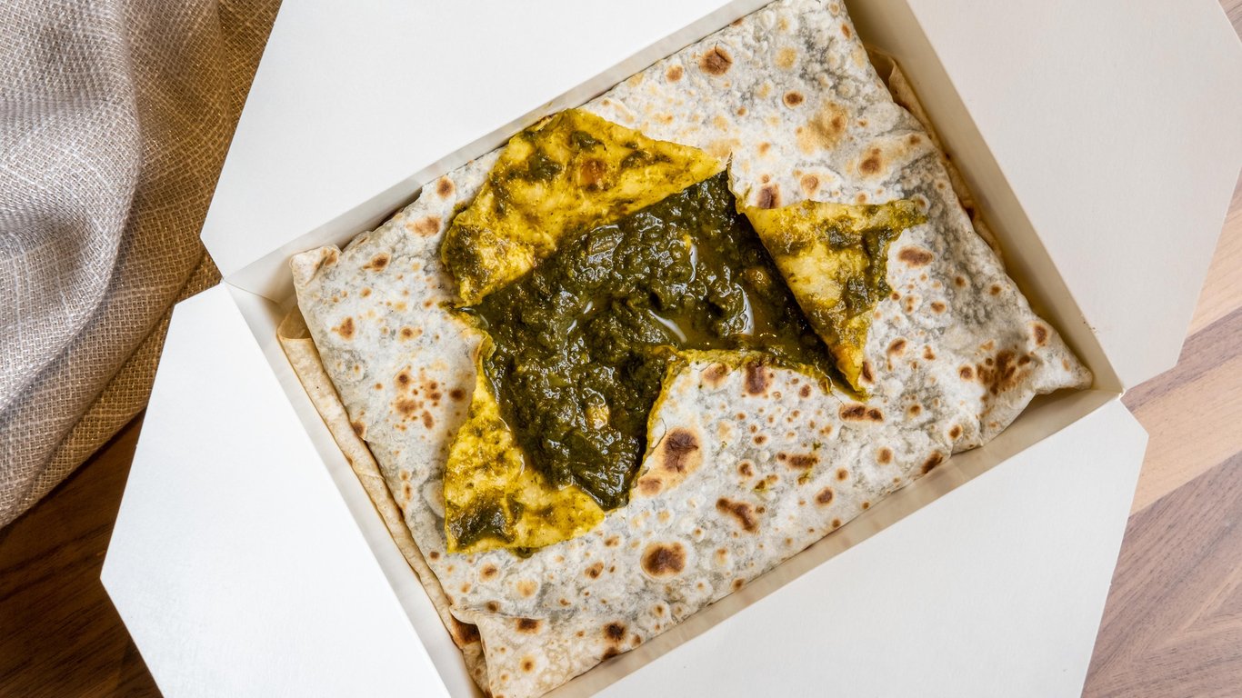 Saag Aloo Roti