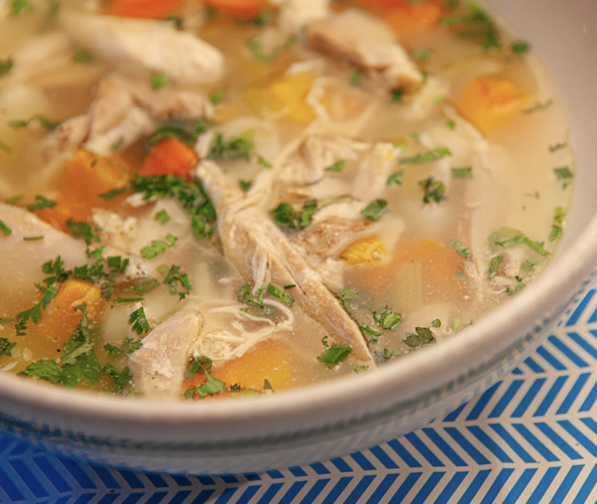 Chicken soup bowl