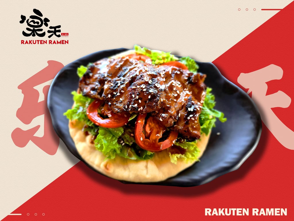 Teriyaki Chicken Pita Sandwich Combo  !!! NEW !!!