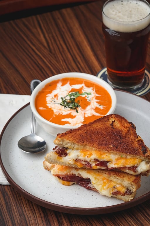 Grilled Cheese & Tomato Bisque