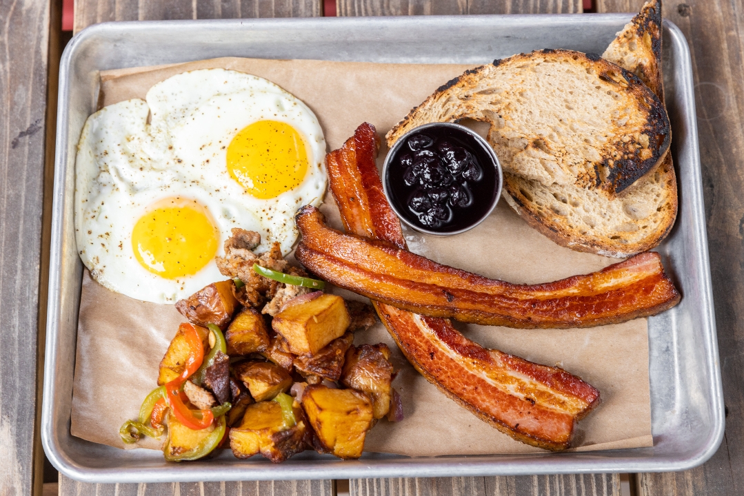 Bacon Steak & Eggs