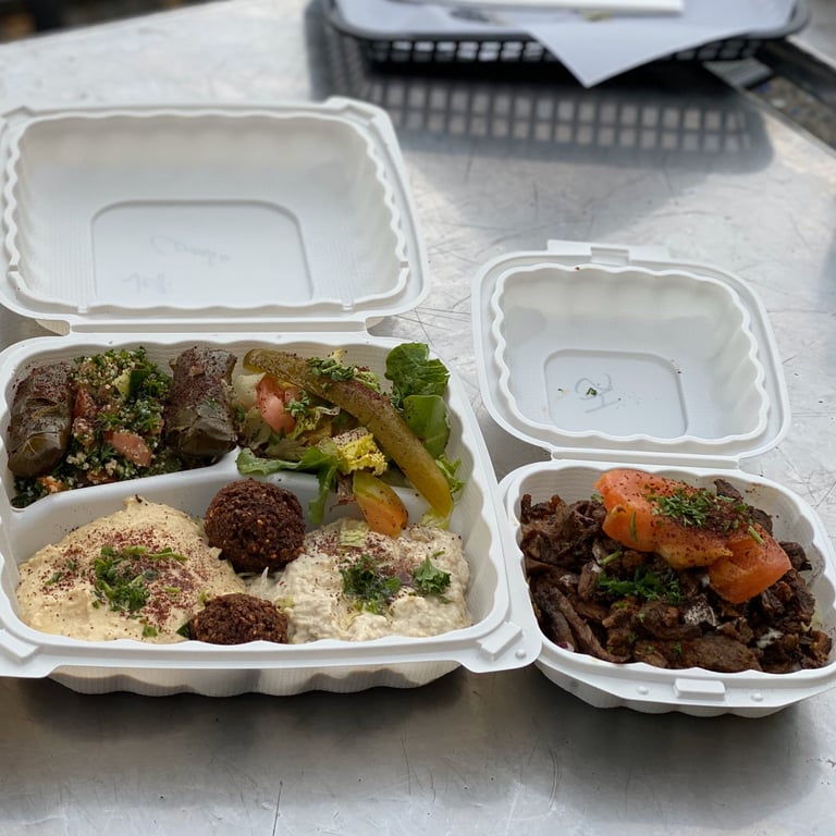 Lamb & Beef Shawerma Combo Plate