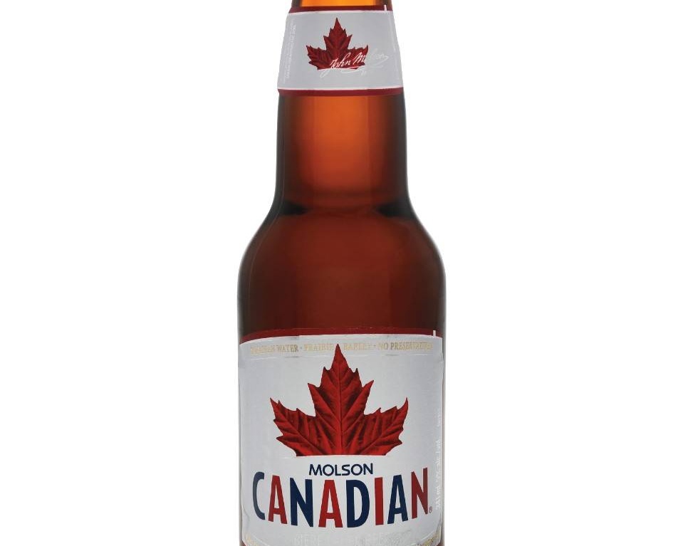 Molson Canadian, 341 mL bottled beer (5% ABV)