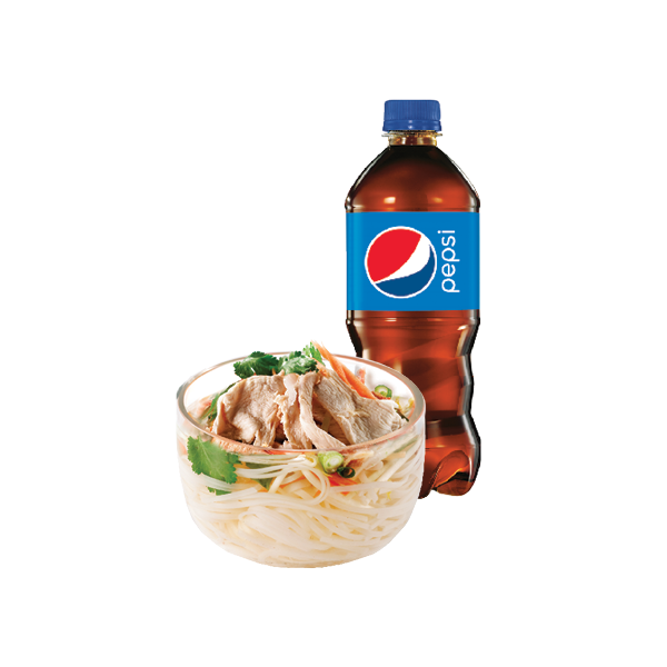 Mini Chicken Soup & Bottled Drink Combo 