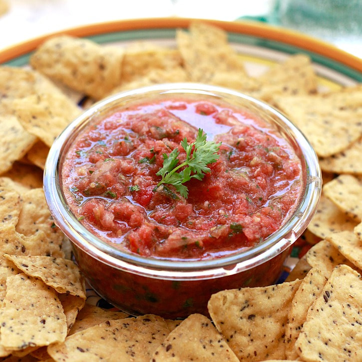 Fresh salsa dip - Aji
