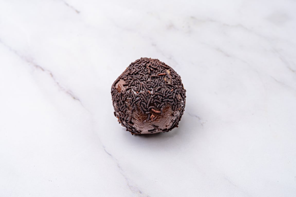 Chocolate Balls with Chocolate Sprinkles