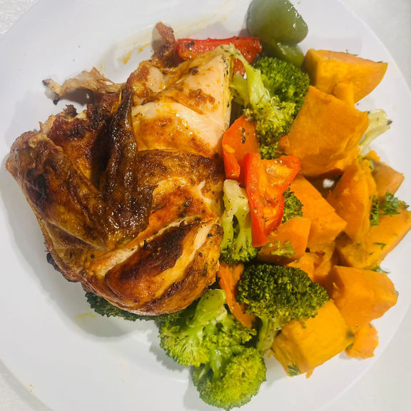 1/4 Oven Roasted Chicken Breast Dinner