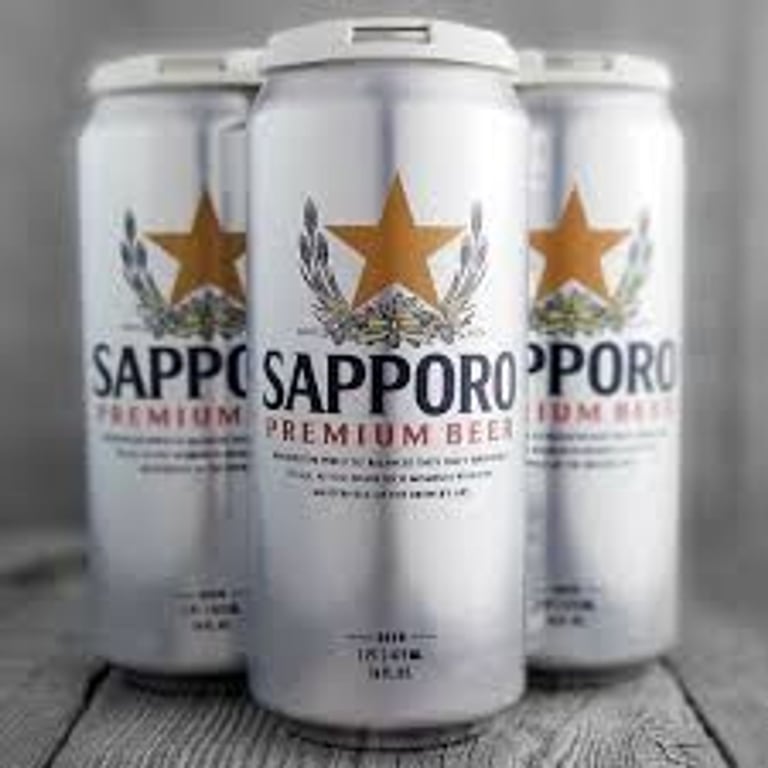 Sapporo 4 pack cans