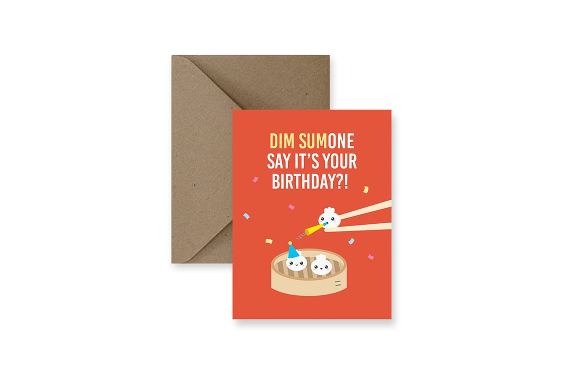 Dim Sum Birthday Card