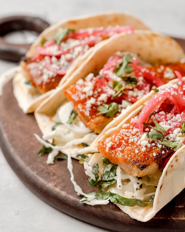 Guava Pork Belly Tacos