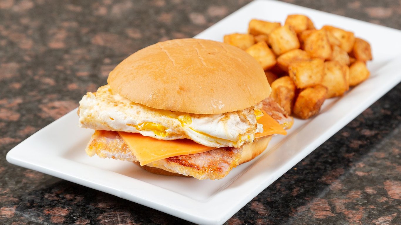 Peameal, Egg and Cheese Sandwich