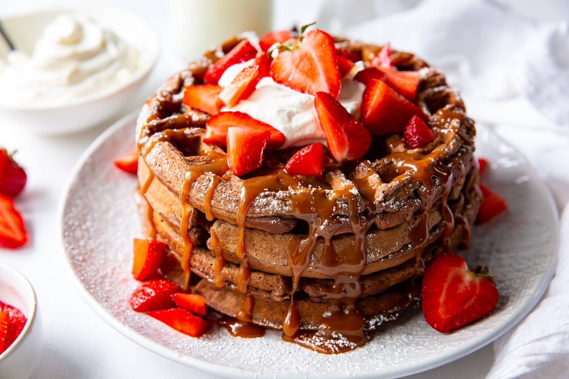 Chocolate Waffles ( 2 piece )