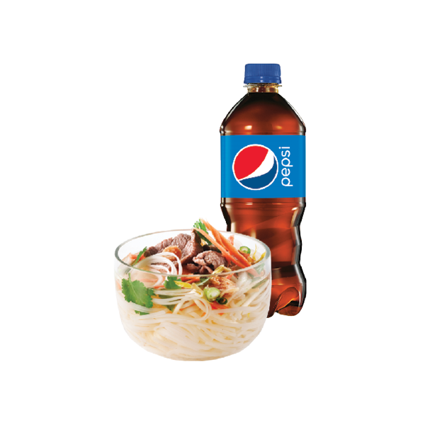 Mini Beef Soup & Bottled Drink Combo 