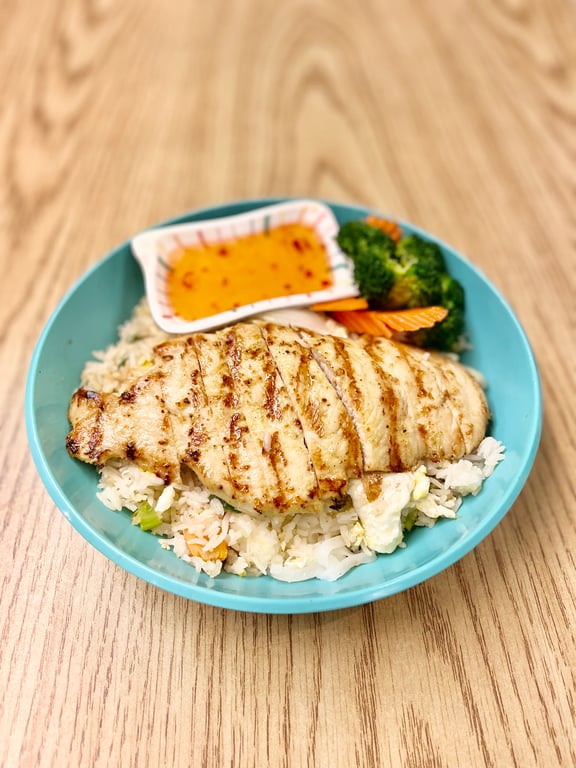 Thai BBQ Chicken Over Fried Rice