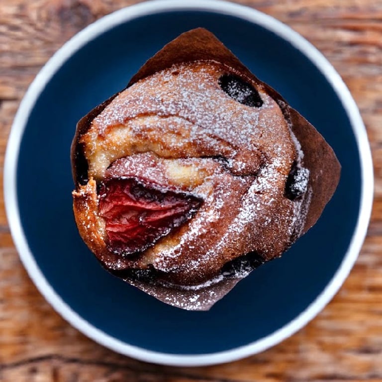 Gluten-Free Strawberry Blueberry Muffin