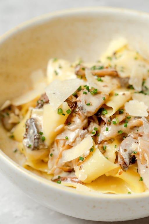 Mushroom Pappardelle Pasta