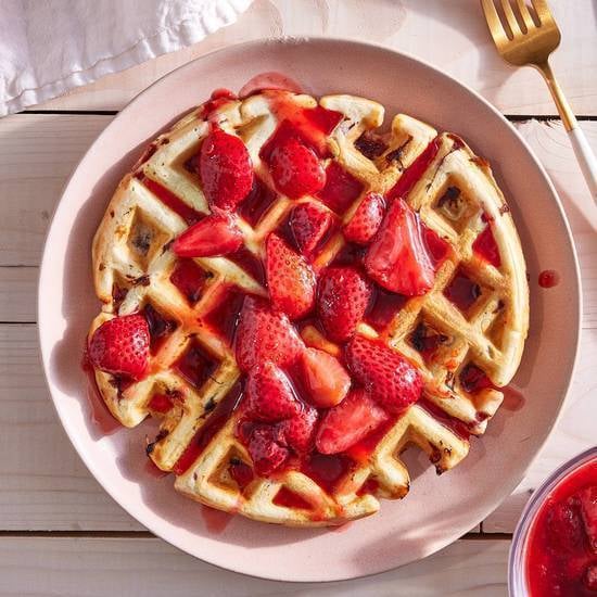 Strawberry Waffles ( 2 piece )