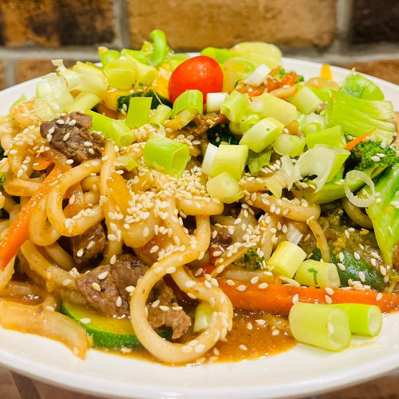 Beef Stir Fry Rice or Noodles