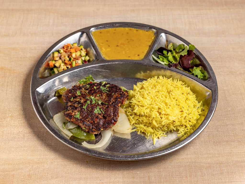 Beef Chapli kabab Thali